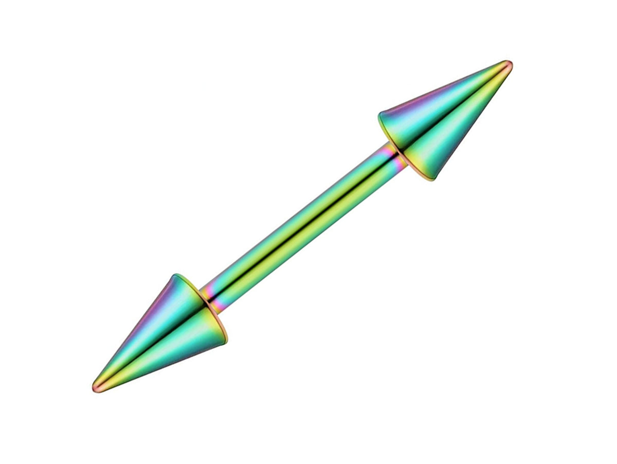 Spike Titanium Barbell Piercing (14g-18g)