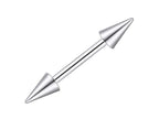 Spike Titanium Barbell Piercing (14g-18g)