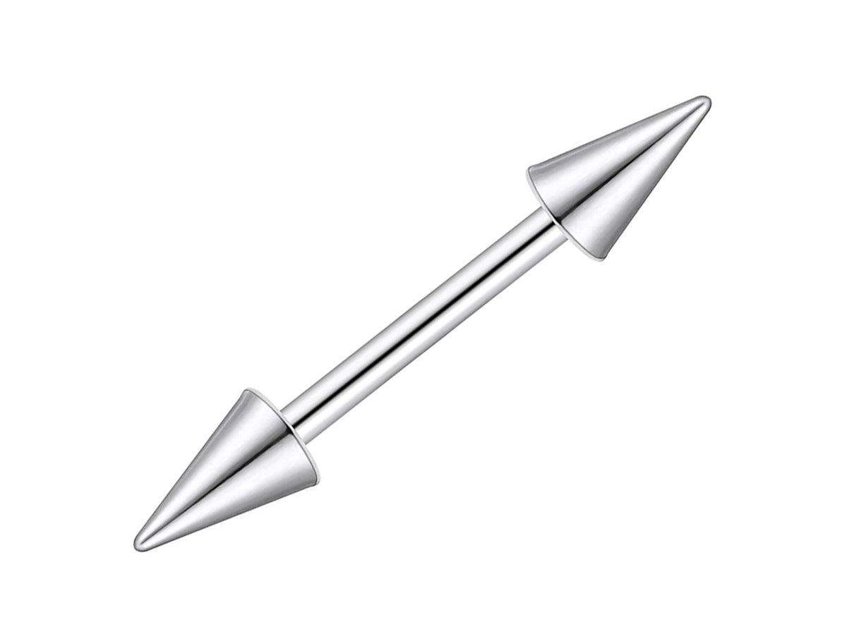 Spike Titanium Barbell Piercing (14g-18g)