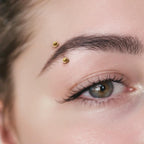 Solid Gold Curved Barbell: Eyebrow, Rook Body Piercing Jewelry