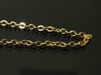 14K Gold Nasallang Piercing: Crystal Nose Stud Chain (20-60mm)