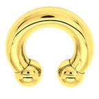 Gold Horseshoe Septum Ring: Surgical Steel Body Piercing