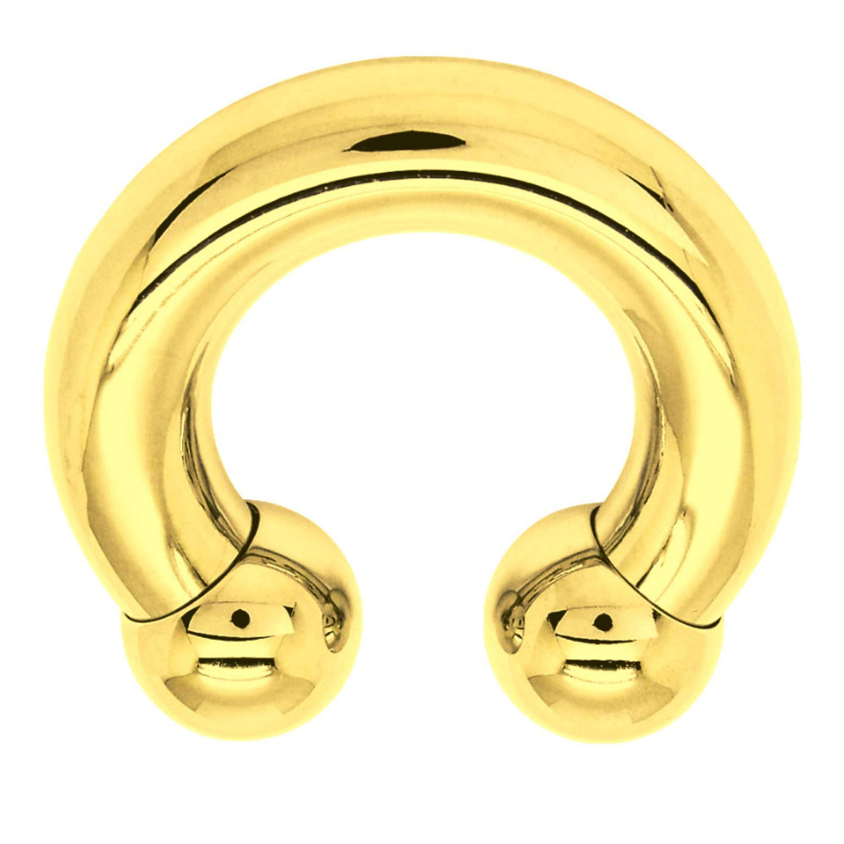 Gold Horseshoe Septum Ring: Surgical Steel Body Piercing
