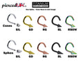 Titanium Spike Nose Ring: Cone Nostril Screw, 20g 18g 16g