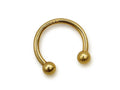 14K Gold Horseshoe Barbell: Septum, Helix, Lip Piercing