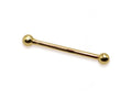 14K Gold Bendable Barbell: Eyebrow & Nose Piercing (22g, 20g)