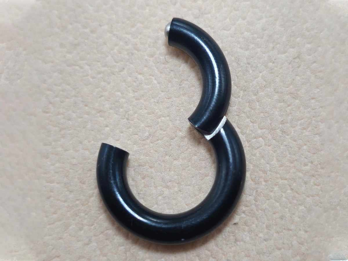14K Gold, Titanium Prince Albert Piercing Segment Ring 12G 10G 8G 6G 4G 2G 1G 0G 00G Body Jewellery for Male Genitals, Nose Hoop - 1pc each order