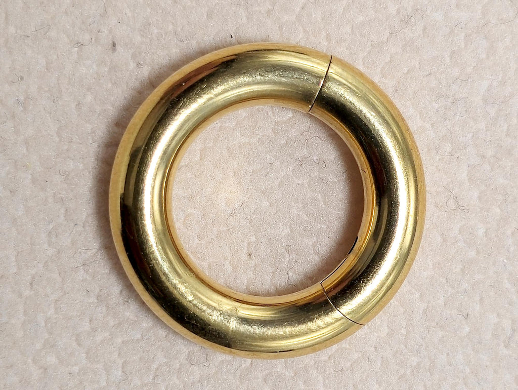 14K Gold, Titanium Prince Albert Piercing Segment Ring 12G 10G 8G 6G 4G 2G 1G 0G 00G Body Jewellery for Male Genitals, Nose Hoop - 1pc each order