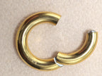 14K Gold, Titanium Prince Albert Piercing Segment Ring 12G 10G 8G 6G 4G 2G 1G 0G 00G Body Jewellery for Male Genitals, Nose Hoop - 1pc each order