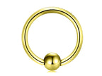 Surgical Steel Captive Bead Ring: Ball Closure Piercing - Multiple Colors