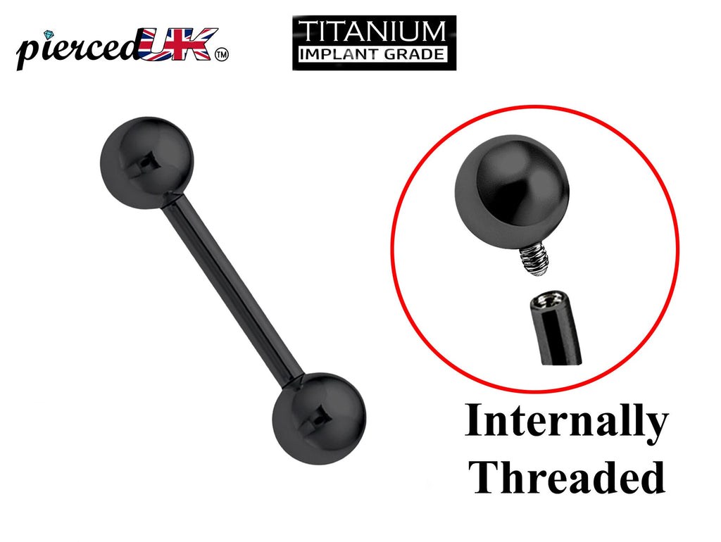Titanium Internal Barbell Piercing: 16G 14G Tongue Ring