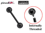 Titanium Internal Barbell Piercing: 16G 14G Tongue Ring