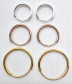 Sterling Silver Hoop Earrings: Huggie Sleeper Style (8mm-60mm)