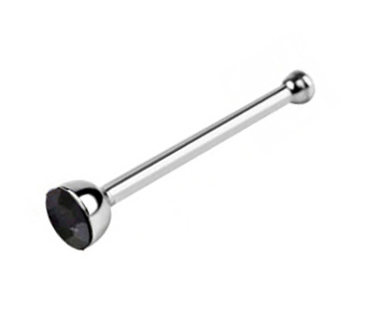 CZ Crystal Nose Bone Stud: Surgical Steel Nose Piercing 24g 20g 18g