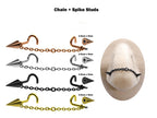Titanium Nasallang Piercing: Ball, Cone, Spike Nose Chain Ring