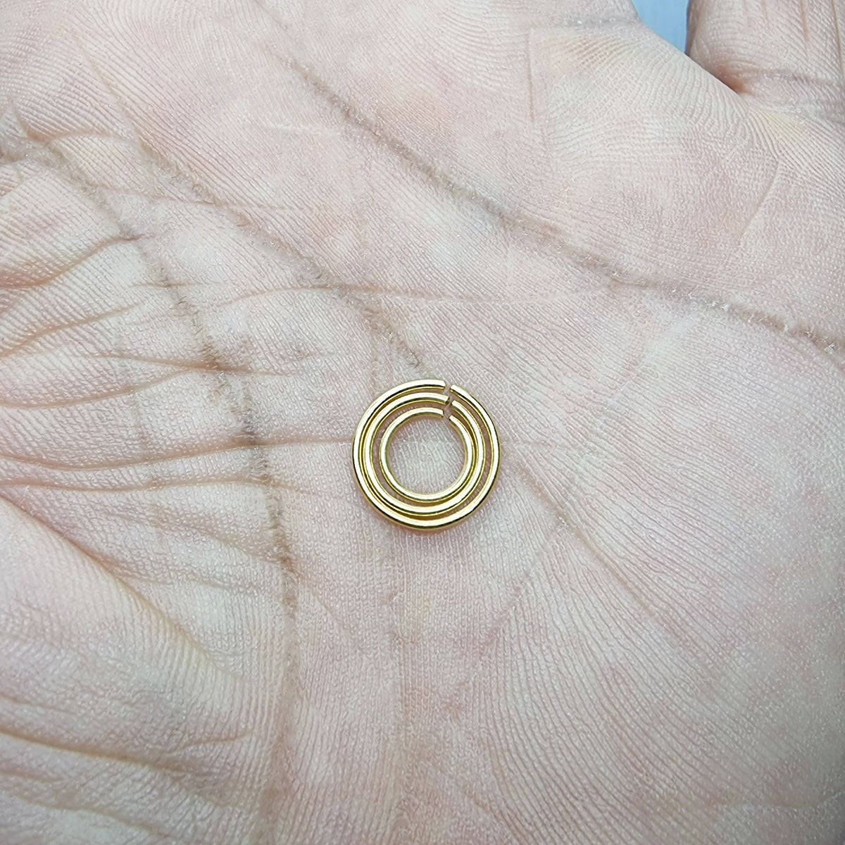 14K Solid Gold Nose Ring: Thin 20 Gauge Piercing Hoop