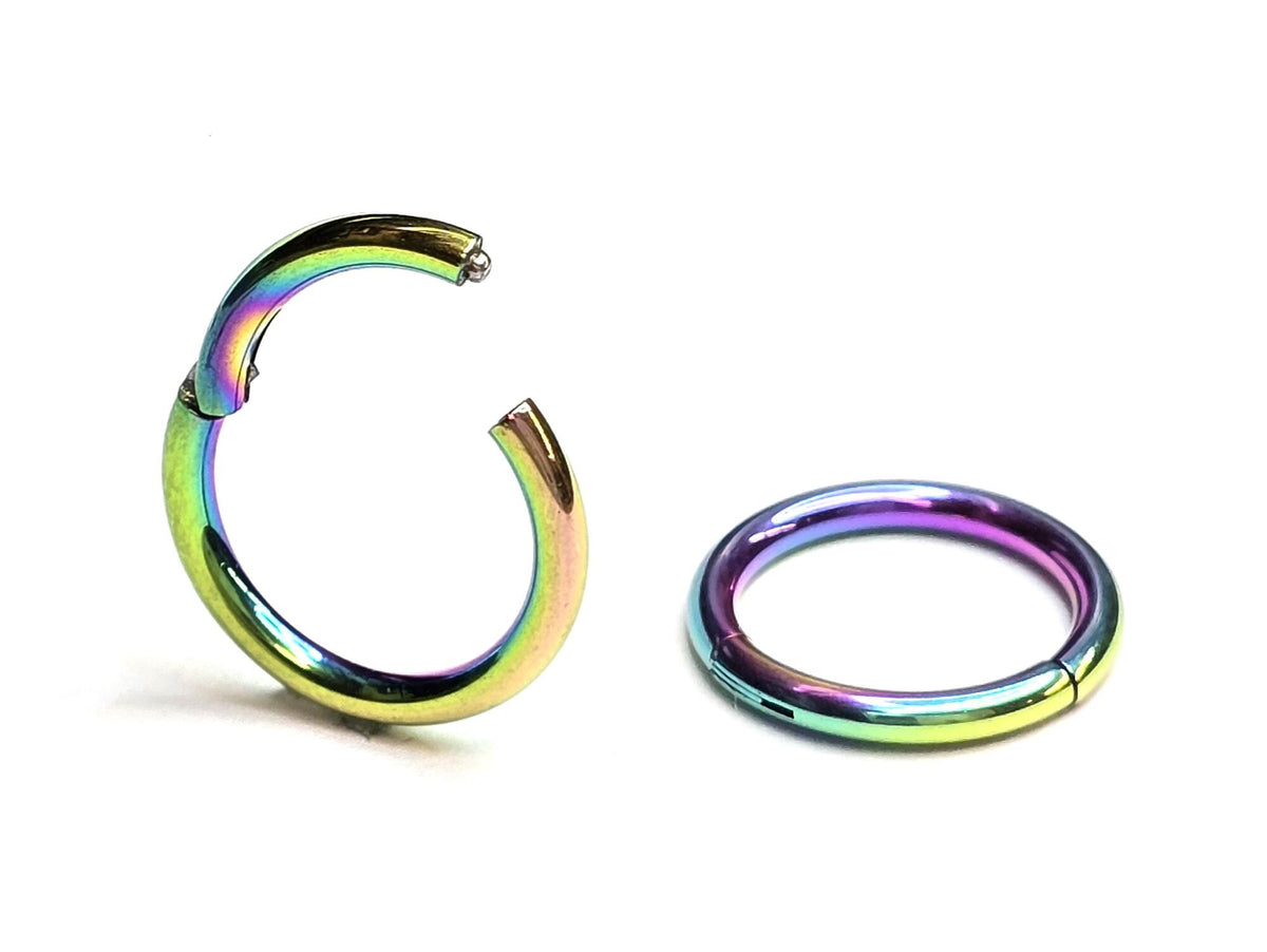 Hinged Segment Ring: Surgical Steel Septum or Nose Piercing