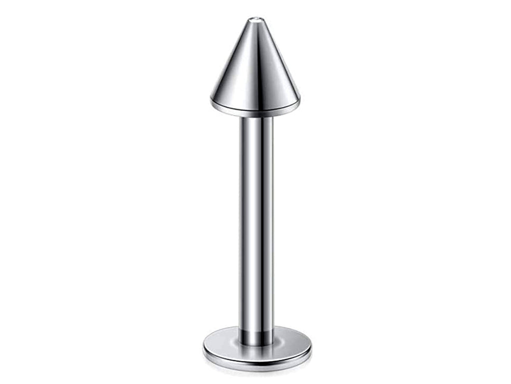 Spike Surgical Steel Barbell: 18g-14g Lip, Nose, Nipple Piercing