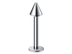 Spike Surgical Steel Barbell: 18g-14g Lip, Nose, Nipple Piercing
