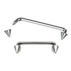 Titanium Spike Surface Piercing: Staple Barbell, Dermal Bar (16g/14g)