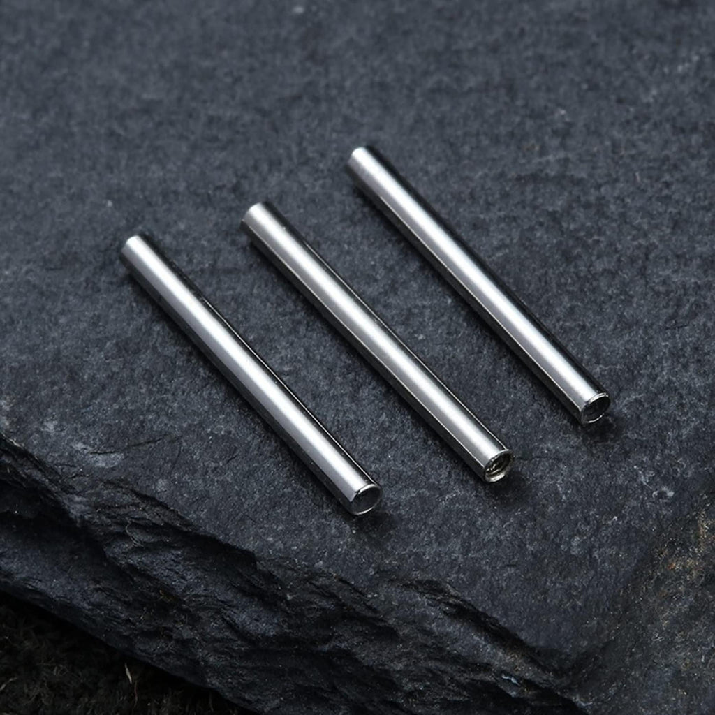 Titanium Barbell Industrial Piercing: Internally Threaded (16g, 14g)