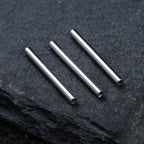 Titanium Barbell Industrial Piercing: Internally Threaded (16g, 14g)