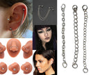 Titanium & Sterling Silver Body Piercing Chain: Handmade Replacement Jewelry