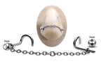 Titanium Nose Chain: Nasallang Piercing with Gem Ball (3mm)