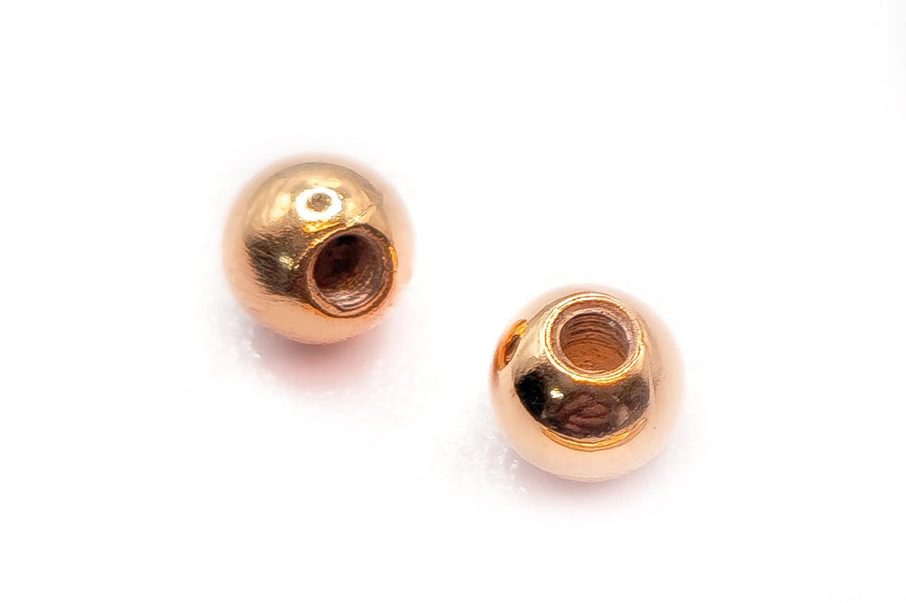 14K Rose Gold Threaded Piercing Ball Replacement: Handmade Body Jewelry