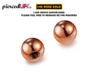 14K Rose Gold Threaded Piercing Ball Replacement: Handmade Body Jewelry