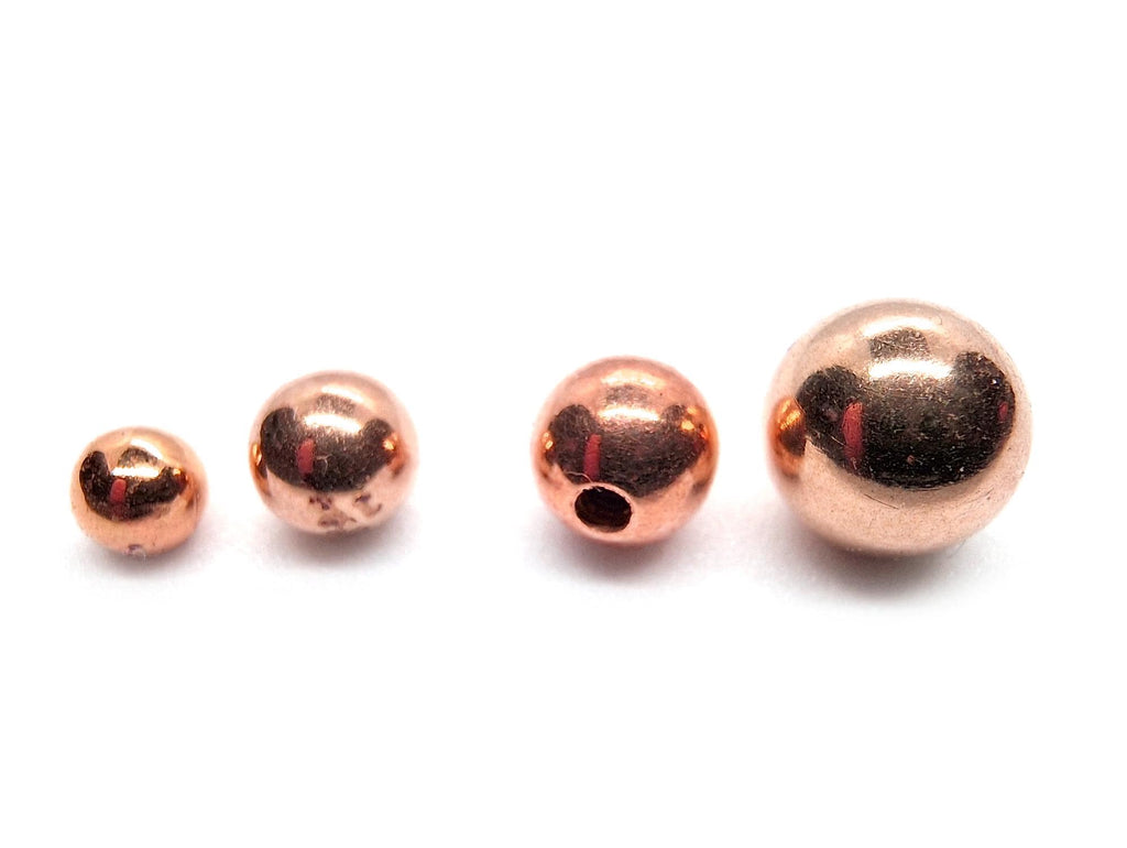 14K Rose Gold Threaded Piercing Ball Replacement: Handmade Body Jewelry