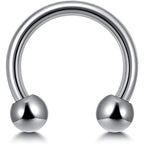 Horseshoe Septum Ring: Custom Barbell Piercing, 16g/14g