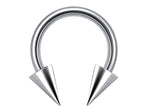 Horseshoe Septum Ring: Custom Barbell Piercing, 16g/14g