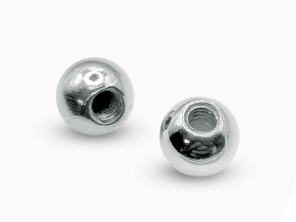 14K White Gold Threaded Piercing Ball Replacement: Handmade Body Jewelry