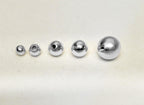 14K White Gold Threaded Piercing Ball Replacement: Handmade Body Jewelry