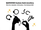 Custom 14K Gold Body Piercing Jewelry: Made to Order Estimate