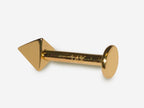 14K Gold Spike Labret Stud: Pyramid Lip & Tragus Piercing (14G)