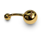 14K Solid Gold Belly Ring: Lightweight Navel Piercing, 14G