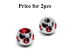 Multi Crystal Ball Attachment: Surgical Steel Piercing Parts (2pcs)