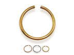14K Solid Gold Nose Ring: Tiny Infinite Hoop (20g-14g)