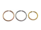 14K Solid Gold Nose Ring: Tiny Infinite Hoop (20g-14g)