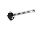 CZ Crystal Nose Bone Stud: 18g Surgical Steel Nose Pin