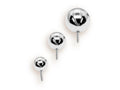 14K White Gold Piercing Ball Replacement: Internally Threaded Body Jewelry