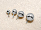14K White Gold Piercing Ball Replacement: Internally Threaded Body Jewelry