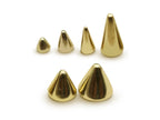 14K Gold Piercing Replacement Spike/Cones Loose part attachment Body Jewelry Accessories for Externally Threaded
