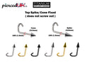 Cone Spike Nose Stud: 18G Titanium Nostril Screw