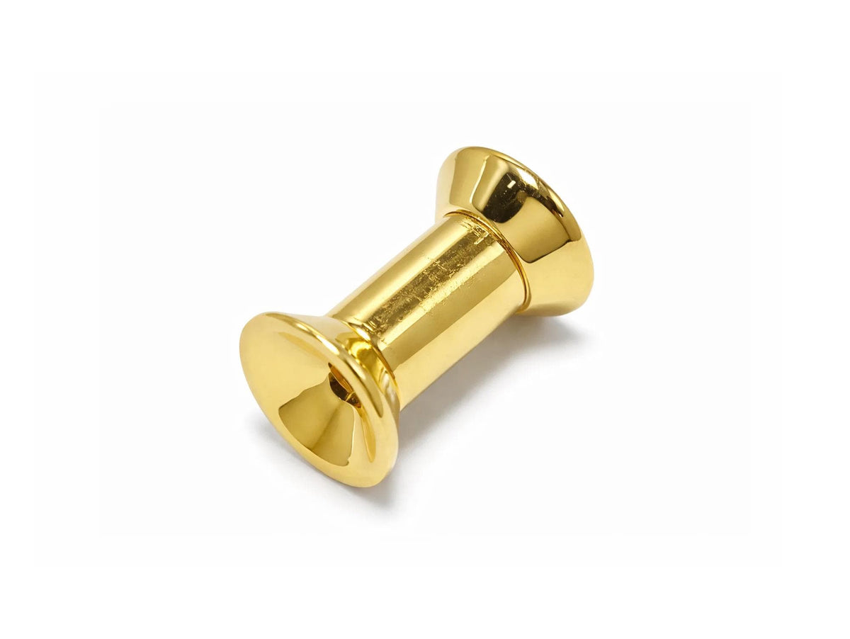 Silver Double Plug Screw Ear Gauges Stretching Kit - (1 piece)