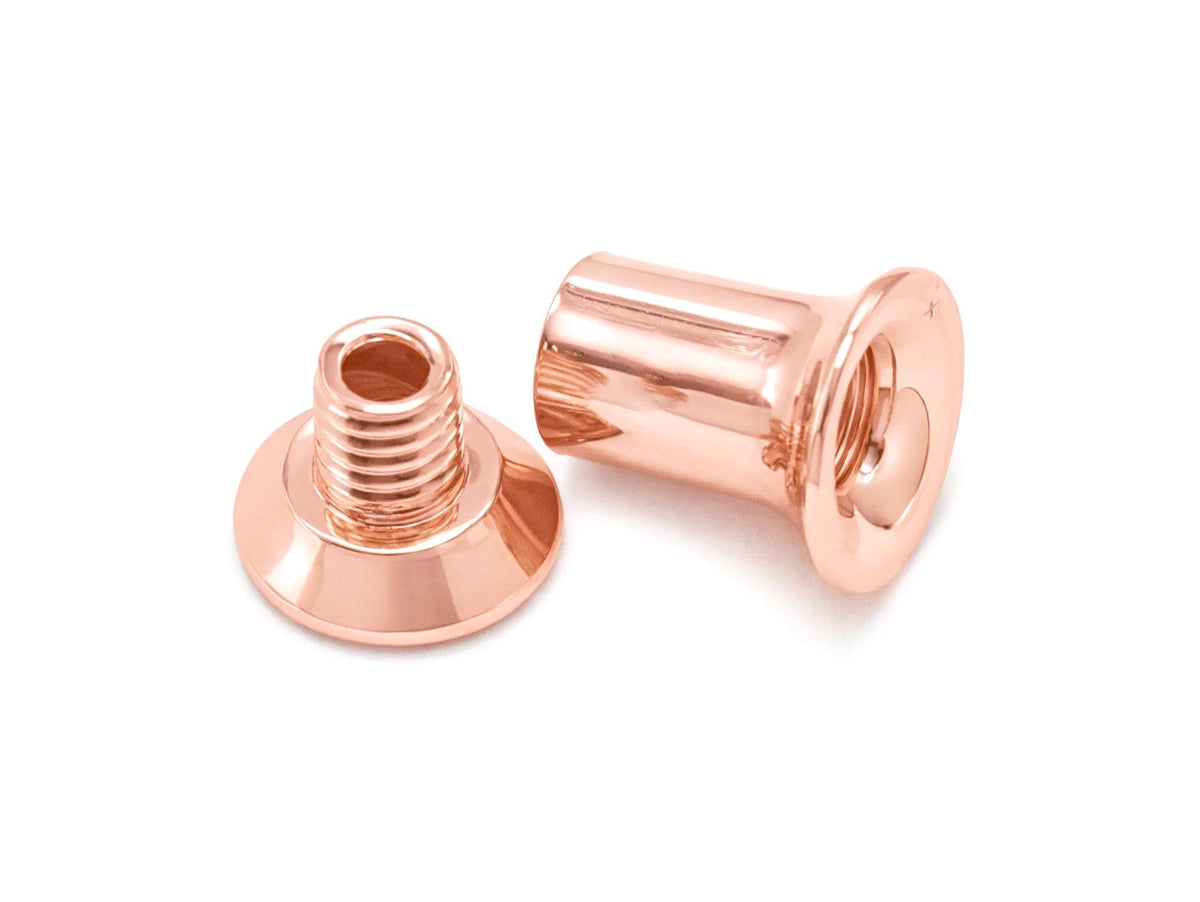 Silver Double Plug Screw Ear Gauges Stretching Kit - (1 piece)