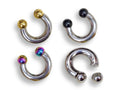 Surgical Steel Prince Albert Ring: Horseshoe Barbell Piercing, Custom Balls