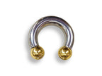 Surgical Steel Prince Albert Ring: Horseshoe Barbell Piercing, Custom Balls